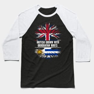 British Grown with Uruguayan Roots UK Flag England Britain Union Jack Baseball T-Shirt